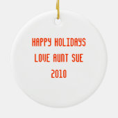 Rhythmic Gymnast Personalized Ornament (Achterkant)