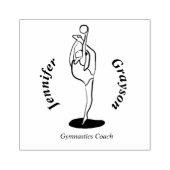 Rhythmic Gymnast Rubberstempel (Afrduk)