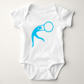 Rhythmic Gymnastic Cijfer - Sky Blue Romper (Voorkant)