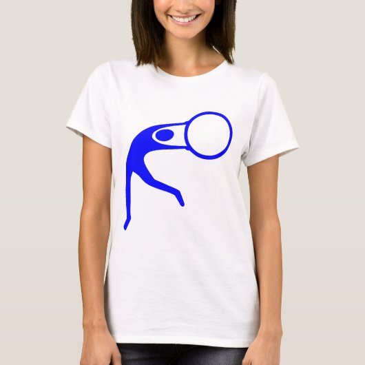 Rhythmic Gymnastic Figuur - Blauw T-shirt (Voorkant)