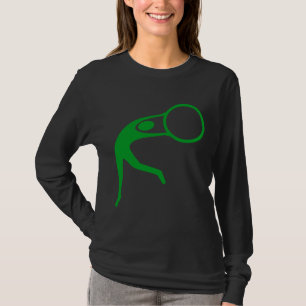 Rhythmic Gymnastic Figuur - Groen gras T-shirt