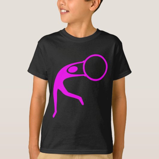 Rhythmic Gymnastic Figuur — Magenta T-shirt (Voorkant)