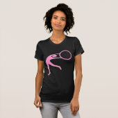 Rhythmic Gymnastic Figuur - Roze T-shirt (Voorkant volledig)