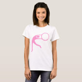 Rhythmic Gymnastic Figuur - Roze T-shirt (Voorkant volledig)