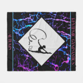 Rhythmic Gymnastics Abstract Fleece Blanket (Voorkant (Horizontaal))