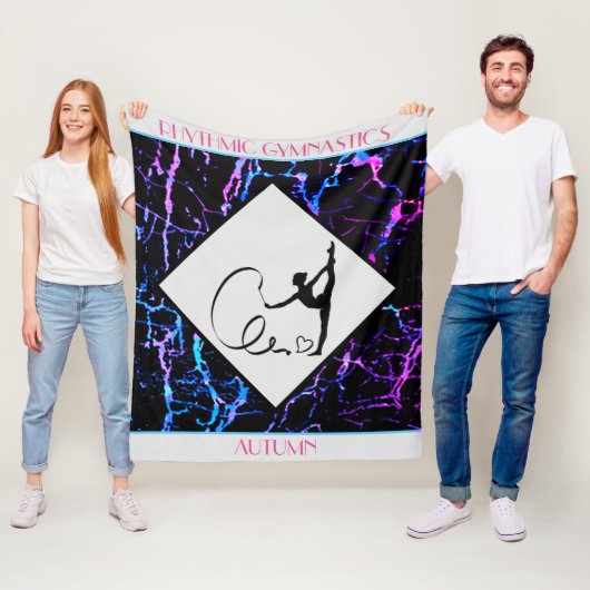 Rhythmic Gymnastics Abstract Fleece Blanket Deken (In situ)
