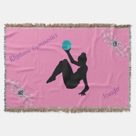 Rhythmic Gymnastics Ball Routine Glam Deken (Voorkant)