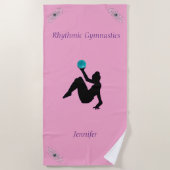 Rhythmic Gymnastics Ball Routine Glam Strandlaken (Voorkant)