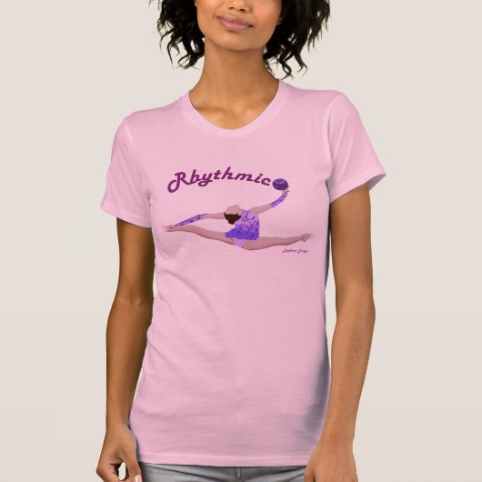 Rhythmic Gymnastics Ball Split Leap T-shirt (Voorkant)