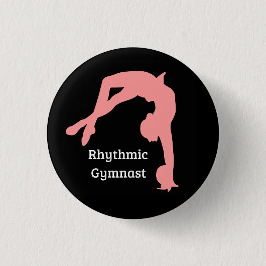 Rhythmic Gymnastics button pin gymnast giften" (Voorkant)