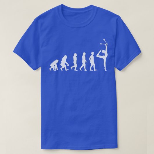 Rhythmic Gymnastics Clubs Gymnast Evolution Funny T-shirt (Design voorkant)