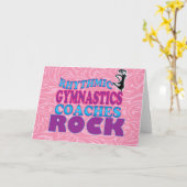 Rhythmic Gymnastics Coaches Note Kaart (Gele Bloem)