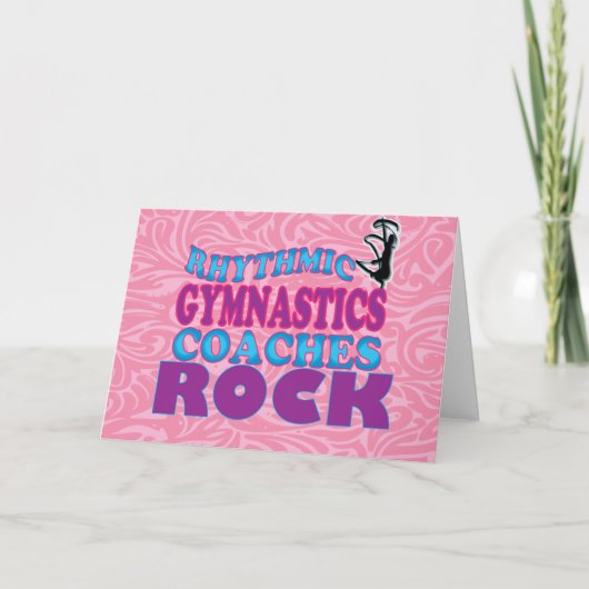 Rhythmic Gymnastics Coaches Note Kaart (Voorkant)