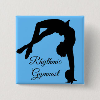 Rhythmic Gymnastics-knoppen "gymnast-cadeaus" Vierkante Button 5,1 Cm