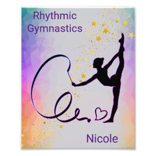 Rhythmic Gymnastics Personalized Foto Afdruk