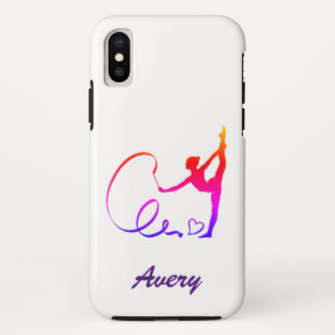 Rhythmic Gymnastics Rainbow iPhone XS Hoesje
