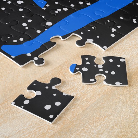 Rhythmic Gymnastics Ribbon and Stars Legpuzzel (Zijkant)