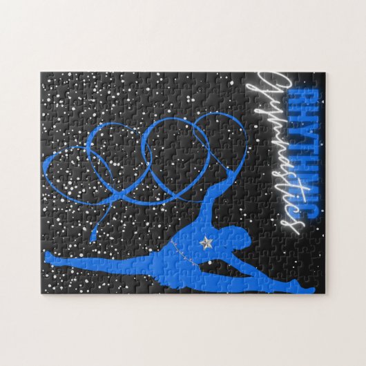 Rhythmic Gymnastics Ribbon and Stars Legpuzzel (Horizontaal)