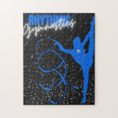 Rhythmic Gymnastics Ribbon and Stars Legpuzzel (Verticaal)