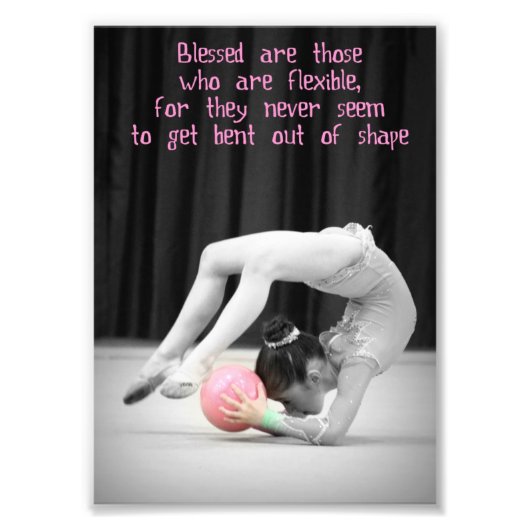 Rhythmic Gymnastiek, flexibel poster 5x7 (Voorkant)