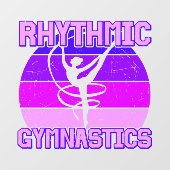 Rhythmic Gymnastiek, verergerd Raamsticker (Vel)