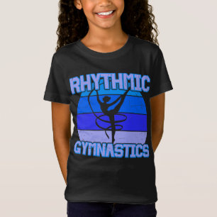 Rhythmische gymnastiek, verstoord in blauw/Paars T-shirt
