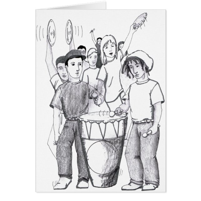 Rhythms Drum Danser Mensen (Voorkant)