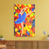 Rhythms of Fire Canvas Afdruk (Insitu (Woonkamer))