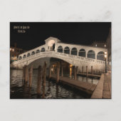 Rialto Bridge by night - Ponte di Rialto - Venetië Briefkaart (Voorkant)