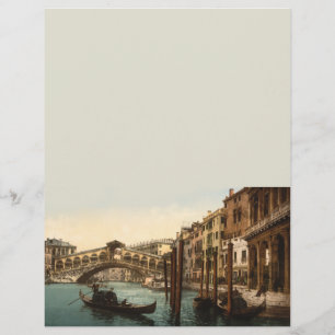 Rialto Bridge I, Venetië, Italië, 8.5x11 Stationer
