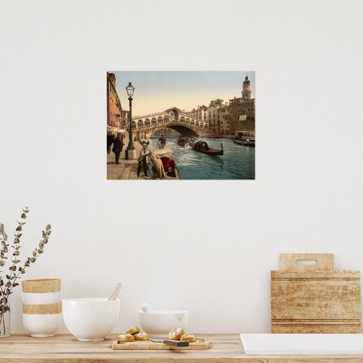 Rialto Bridge II, Venetië, Italië Poster (Keuken)