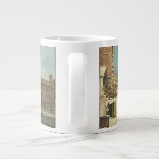 Rialto Bridge met Palazzo dei Camerlenghi Extra Grote Beker (Achterkant)