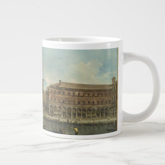 Rialto Bridge met Palazzo dei Camerlenghi Extra Grote Beker (Rechts)