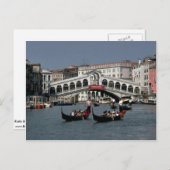 Rialto Bridge, Venetië Briefkaart (Voorkant / Achterkant)