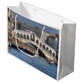 Rialto Bridge Venice Italië Groot Cadeauzakje (Voorkant Gekanteld)