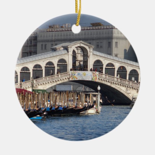 Rialto Bridge Venice Italië Keramisch Ornament (Voorkant)