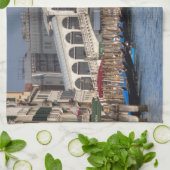 Rialto Bridge Venice Italië Theedoek (Gevouwen)