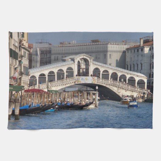 Rialto Bridge Venice Italië Theedoek (Horizontaal)