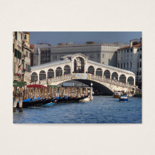 Rialto Bridge Venice Italië Visitekaartje