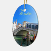 Rialto Bridge Venice - Pro-foto Keramisch Ornament (Links)