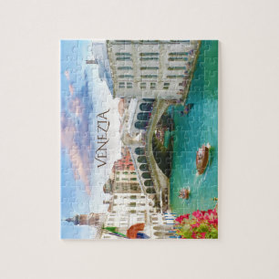 Rialto Brug in Venetië Venezia, Italië puzzel