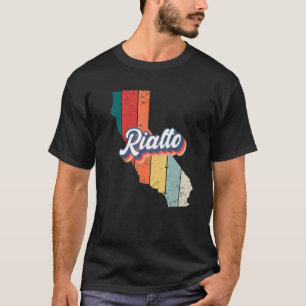 Rialto City Retro  Hometown California T-shirt