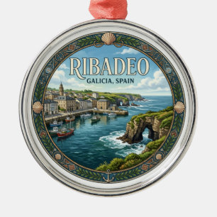 Ribadeo Spanje Metalen Ornament