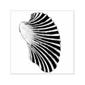 Ribbed Clam Shell Zelfinktende Stempel (Design)