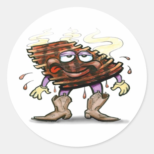 Ribben Ronde Sticker (Voorkant)