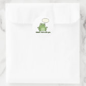 Ribbit. Dat is alles wat ik heb. Ronde Sticker (Tas)