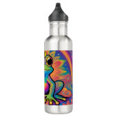 Ribbit en Radiate Frog - Boho Psychedelic Vibes Waterfles (Rechts)