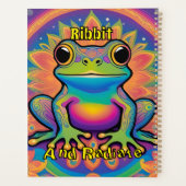 Ribbit en straal Boho Frog - Psychedelische Vibes Planner (Achterkant)