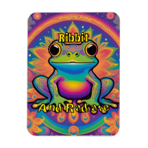 Ribbit en stralen Boho Frog Groovy Vibes uit