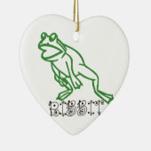 Ribbit Frog Keramisch Ornament (Rechts)